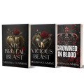 Three book covers from the 'My Brutal Beast' series by Melissa Cummins, displayed side-by-side on a clean white background.