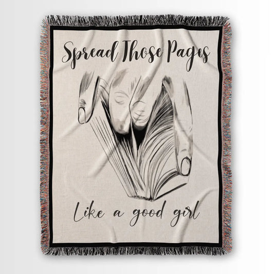 Spread Those Pages – Spicy Woven Blanket Offbeat Opulence