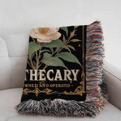 Aqua Tofana Apothecary Woven Blanket Offbeat Opulence