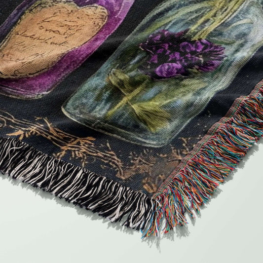 Aqua Tofana Apothecary Woven Blanket Offbeat Opulence