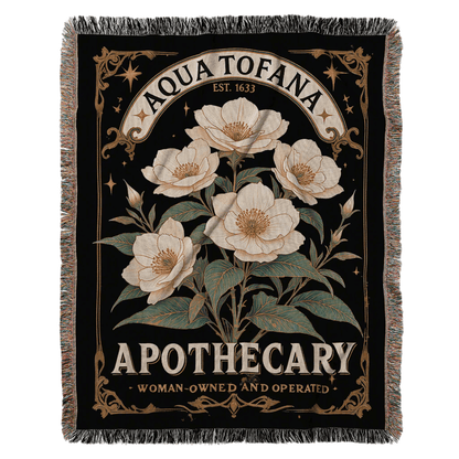 Aqua Tofana Apothecary Woven Blanket Offbeat Opulence
