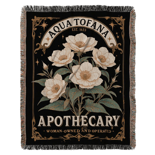Aqua Tofana Apothecary Woven Blanket Offbeat Opulence