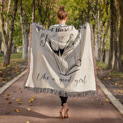 Spread Those Pages – Spicy Woven Blanket Offbeat Opulence