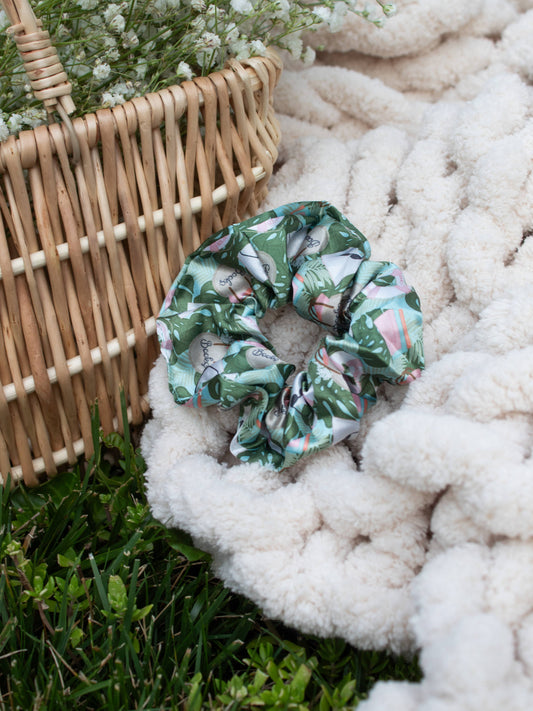 Meaggie Moos - Bookish Satin Scrunchie | Beach Reads