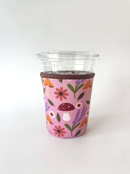 Oak Shore Collective LLC - Mushroom Garden | Iced Coffee Sleeve