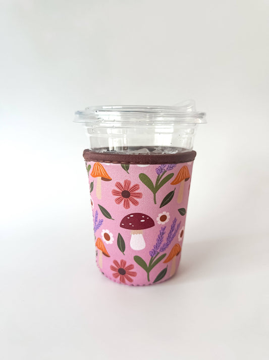 Oak Shore Collective LLC - Mushroom Garden | Iced Coffee Sleeve