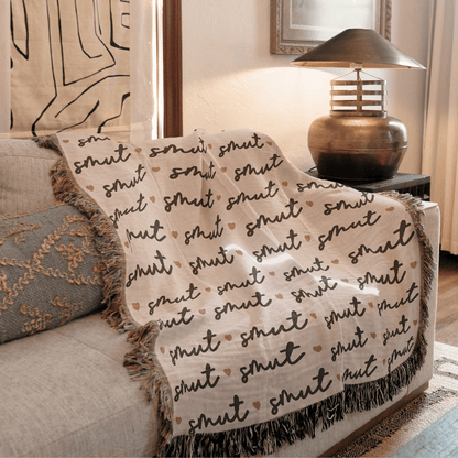 Certified Smut Lover – Woven Blanket Offbeat Opulence