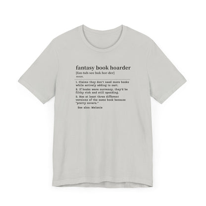 Fantasy Book Hoarder Definition T-Shirt – Personalized Book Collector Tee Offbeat Opulence