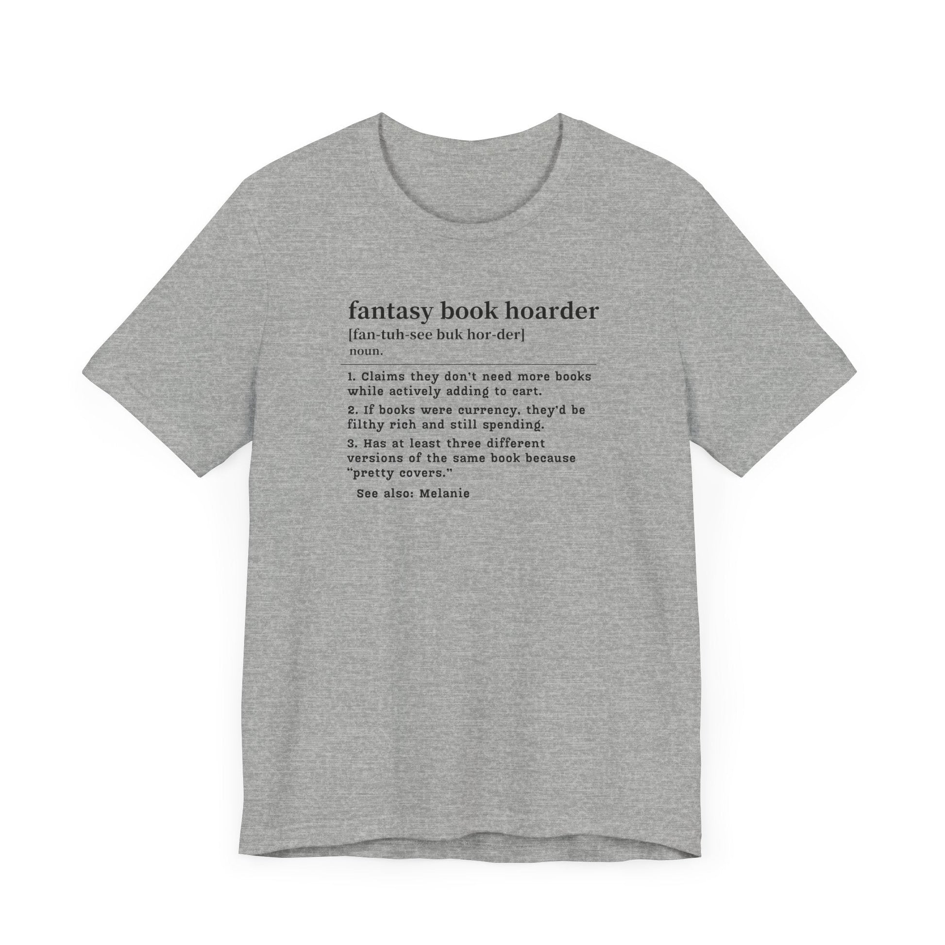 Fantasy Book Hoarder Definition T-Shirt – Personalized Book Collector Tee Offbeat Opulence