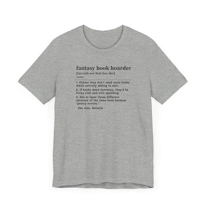 Fantasy Book Hoarder Definition T-Shirt – Personalized Book Collector Tee Offbeat Opulence