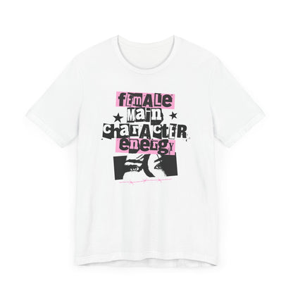 Female Main Character Energy – Retro ’80s Punk Tee