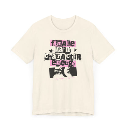 Female Main Character Energy – Retro ’80s Punk Tee