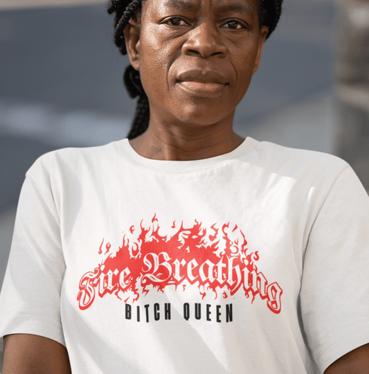 Fire Breathing Bitch Queen T-Shirt – Aelin Galathynius Inspired Tee Offbeat Opulence
