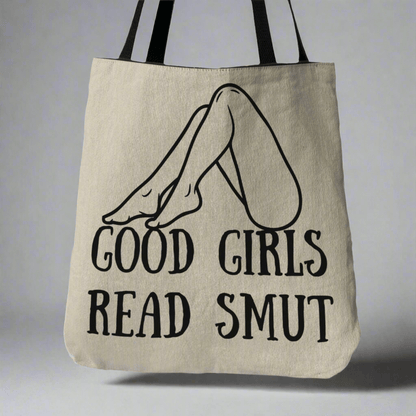 Good Girls Read Smut Woven Tote Bag Offbeat Opulence