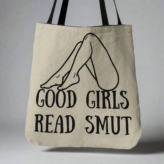Good Girls Read Smut Woven Tote Bag Offbeat Opulence