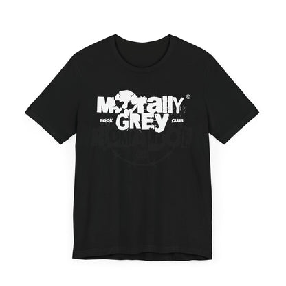 Morally Grey Book Club T-Shirt – Gritty Skull Logo Edition