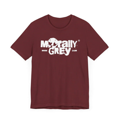 Morally Grey Book Club T-Shirt – Gritty Skull Logo Edition