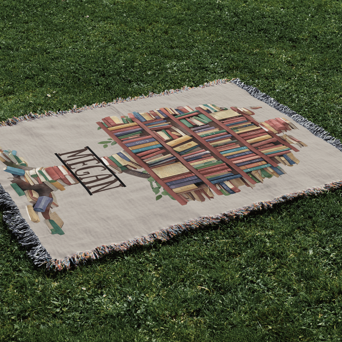 Personalized Book Tree Blanket – A Cozy Tribute to Your TBR Roots Offbeat Opulence