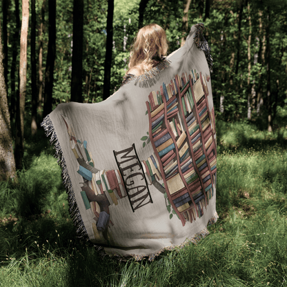 Personalized Book Tree Blanket – A Cozy Tribute to Your TBR Roots Offbeat Opulence