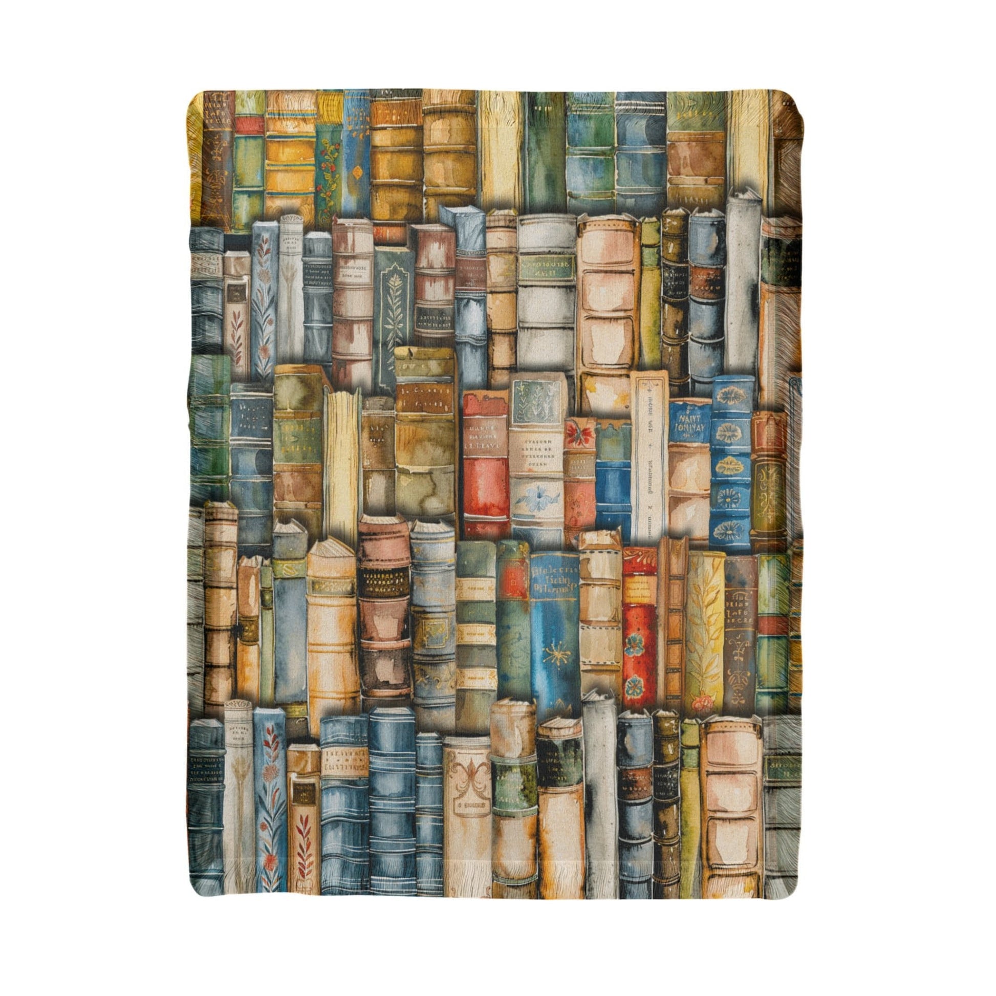 Printed Woven Bookpile Blanket Offbeat Opulence