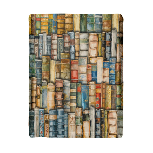 Printed Woven Bookpile Blanket Offbeat Opulence