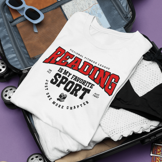 Reading Is My Favorite Sport T-Shirt – Bookish Athlete Tee Offbeat Opulence