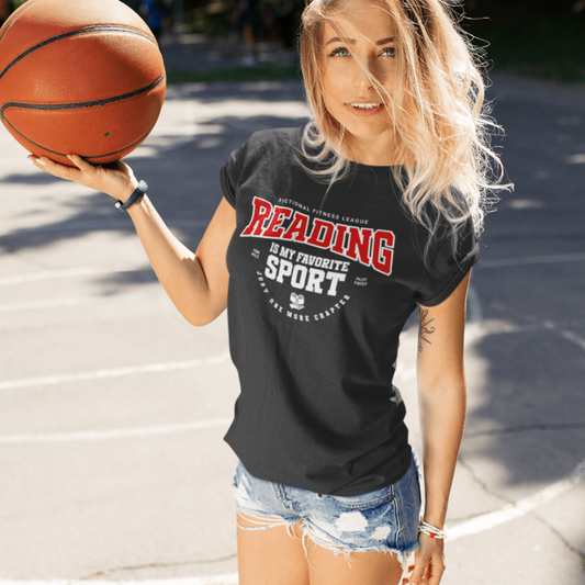 Reading Is My Favorite Sport T-Shirt – Bookish Athlete Tee Offbeat Opulence