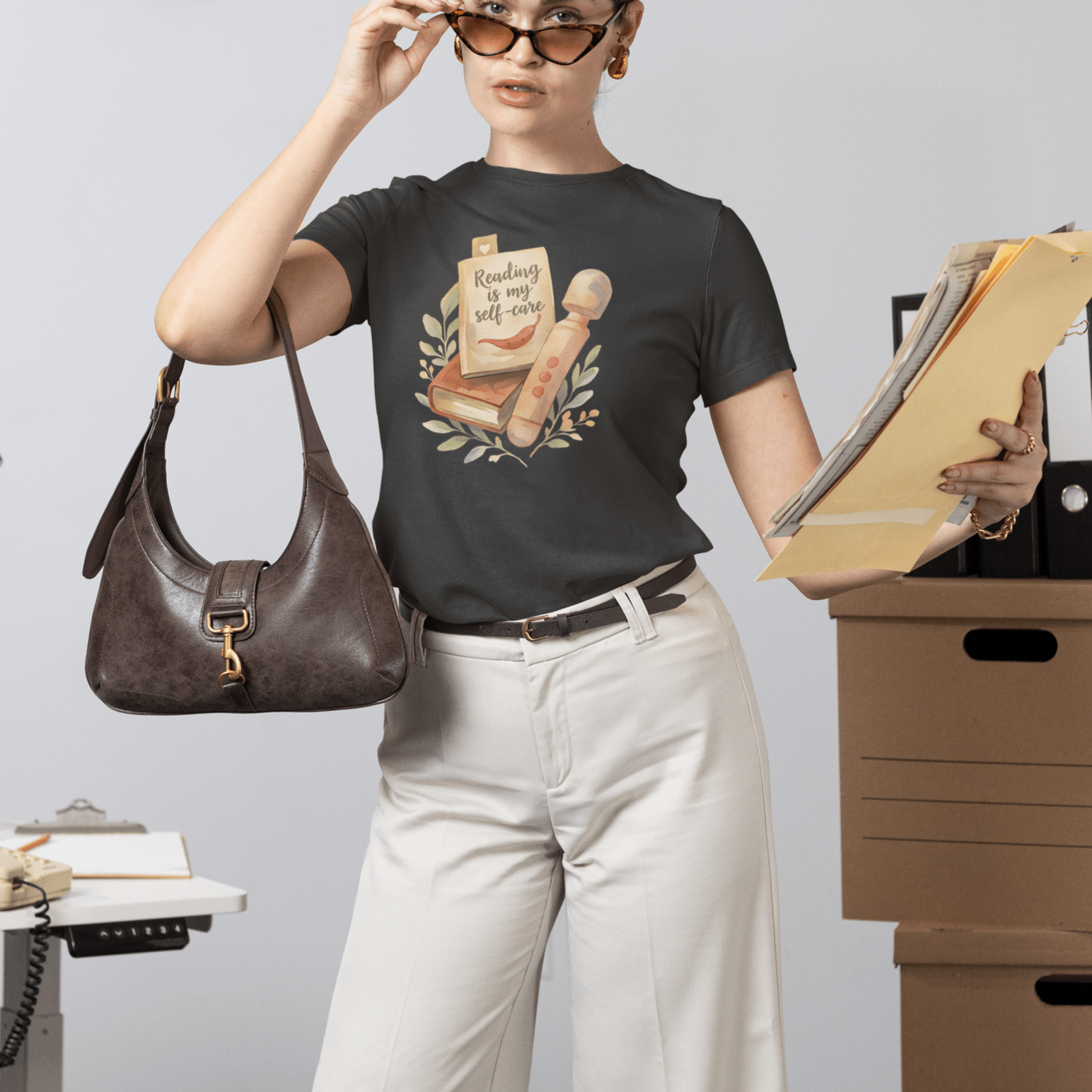 Reading Is My Self-Care T-Shirt – Spicy Reader Vibes Tee Offbeat Opulence