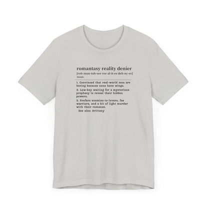 Romantasy Denier Definition T-Shirt – Personalized Tee for Closet Fae-Lovers Offbeat Opulence