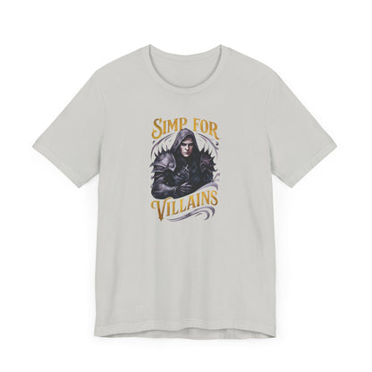 Simp for Villains T-Shirt – Dark Fantasy Antihero Bookish Tee Offbeat Opulence