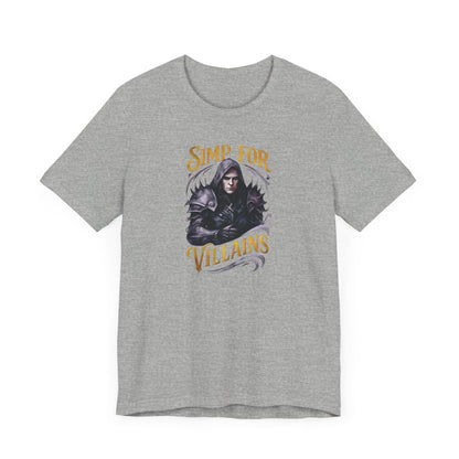Simp for Villains T-Shirt – Dark Fantasy Antihero Bookish Tee Offbeat Opulence