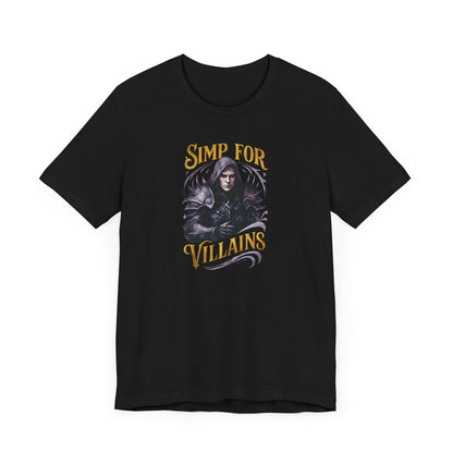 Simp for Villains T-Shirt – Dark Fantasy Antihero Bookish Tee Offbeat Opulence