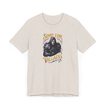 Simp for Villains T-Shirt – Dark Fantasy Antihero Bookish Tee Offbeat Opulence