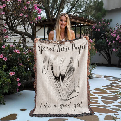 Spread Those Pages – Spicy Woven Blanket Offbeat Opulence