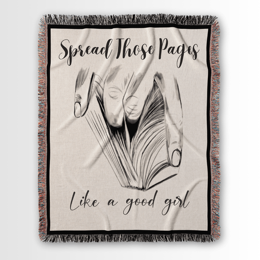 Spread Those Pages – Spicy Woven Blanket Offbeat Opulence